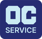 logo for OC Service ApS